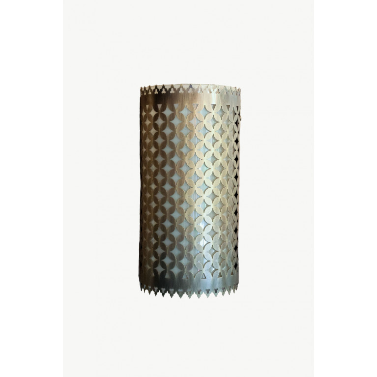 Wall lamp 30 cm, metal with plexiglass, diameter 15 cm